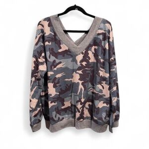 ADEAM Light Gray Textured Knit Top